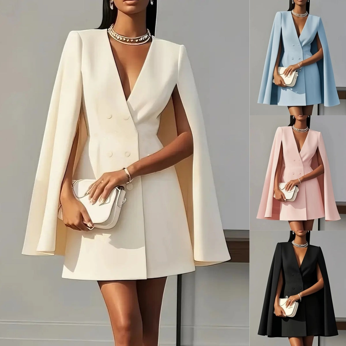 Véronne Cape Dress