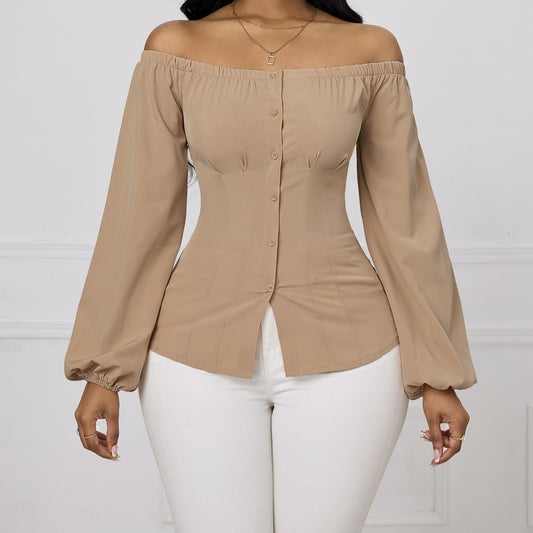 One-Shoulder Contour Top