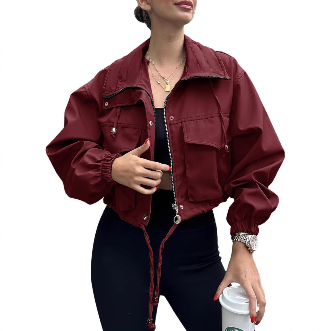MetroMist Zip Trench Jacket