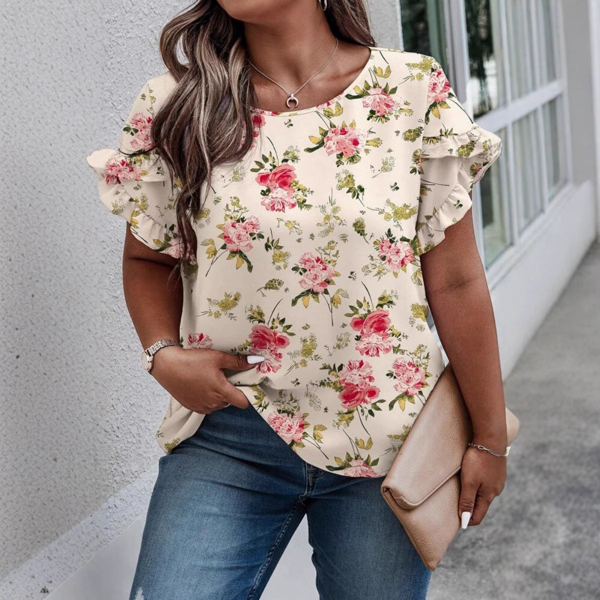PleatAura Stitch Tee