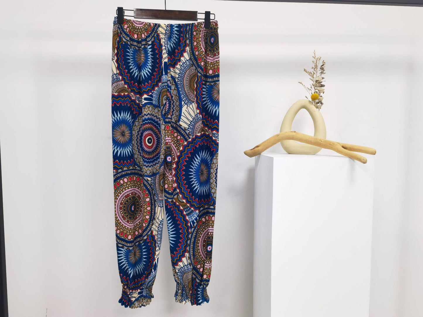 Icy Silk Loose Drawstring High Waist Bloomers