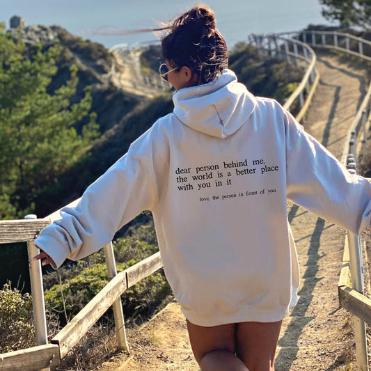 UrbanEase™ ScriptVibe Loose Hoodie