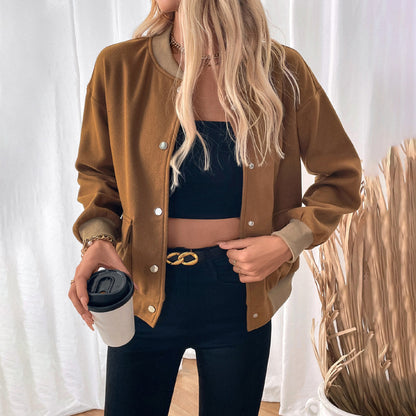 EleganceEase Half-Turtleneck Jacket