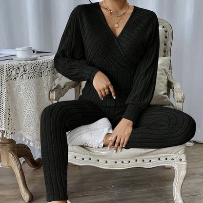 SculptVibe V-Neck Jumpsuit