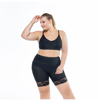 Ice silk mesh lace safety pants