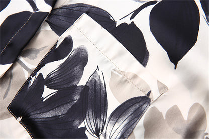 Loose Silk Satin Textured Shirt For Women