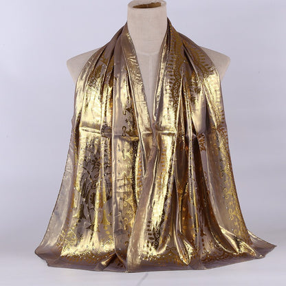 National style turban silk long scarf