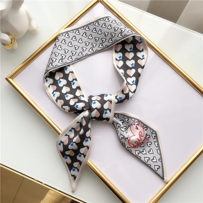 Spring and autumn long silk scarf