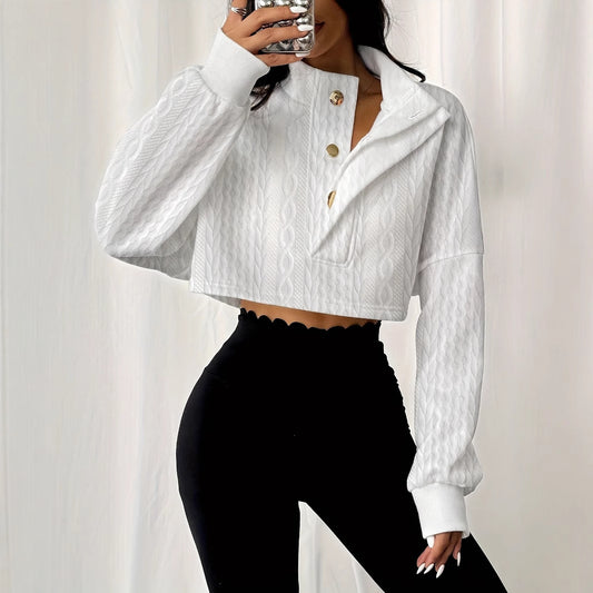 Elevare Textured Short Hoodie