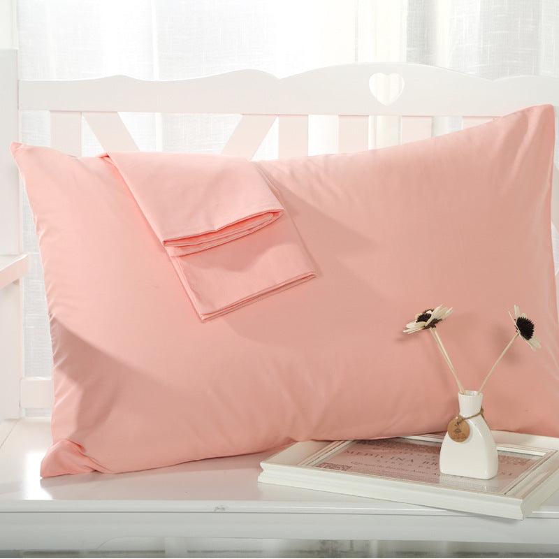 Cotton solid color pillowcase