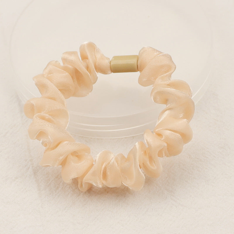 Puff Silk Pearlescent Hair Rope Refreshing Girl