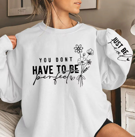 FloraScript Pullover Sweatshirt