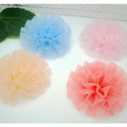 Silk yarn flower hairpin