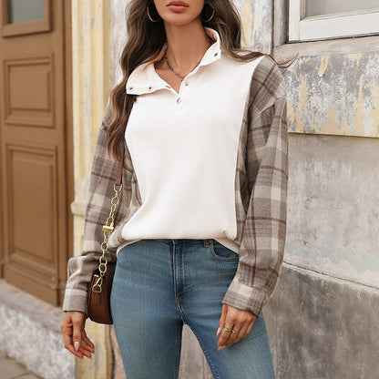 RetroWeave Plaid Sweater