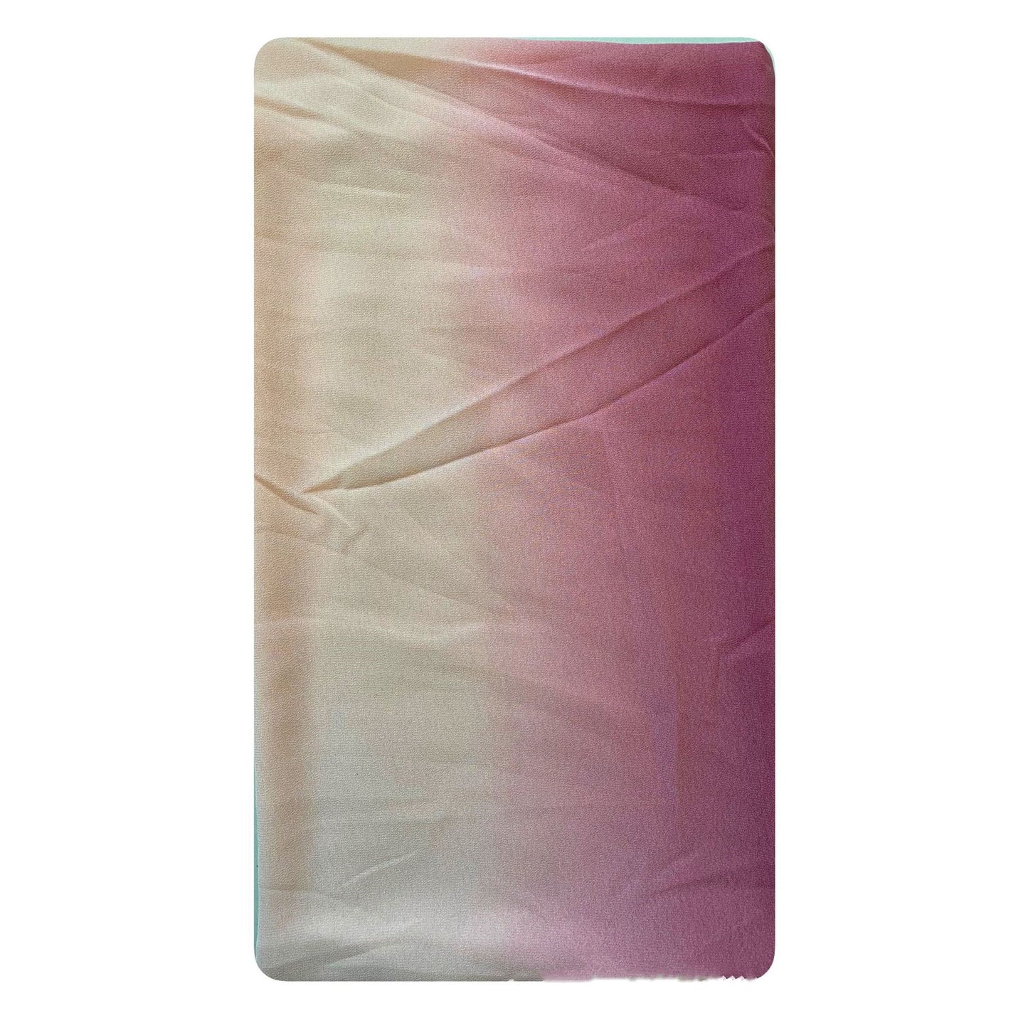 Pearl Chiffon Hand-Painted Gradient Silk Scarf