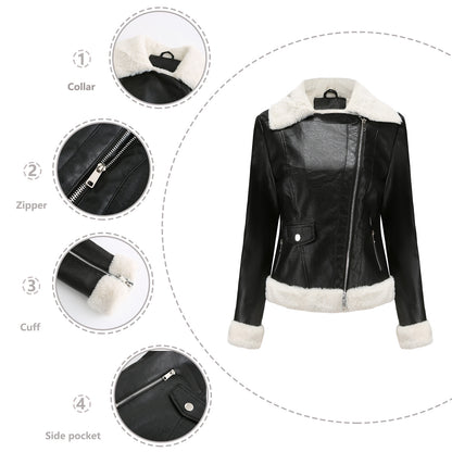 EuroLuxe Fleece Leather Jacket