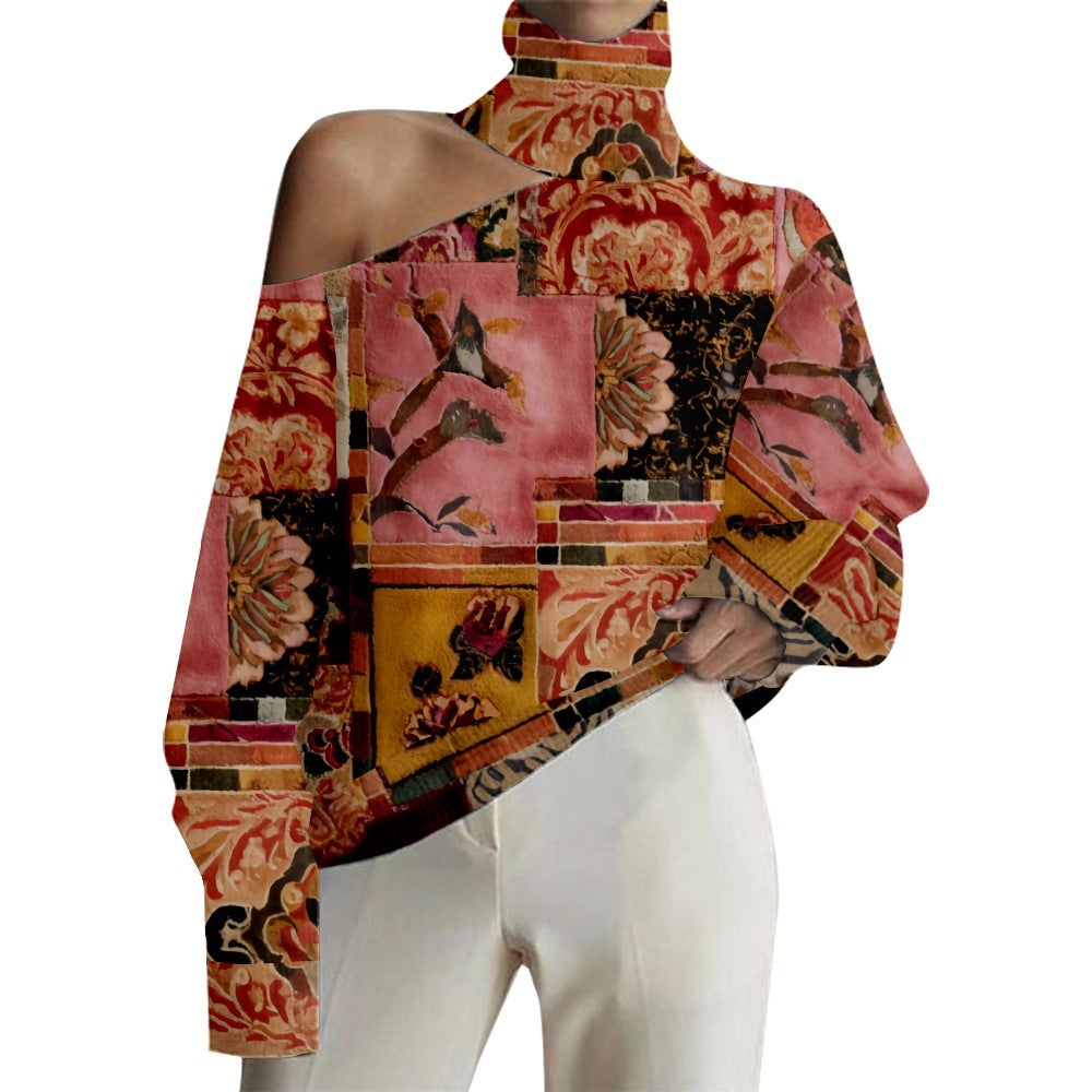 PrintAura 3D Turtleneck Sweater