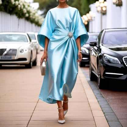 Roselle Pearl Satin Dress