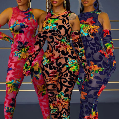 Viretta CurvePrint Jumpsuit