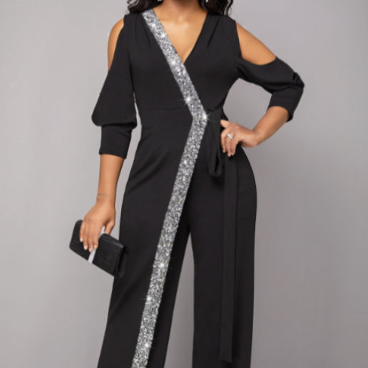 LineaVogue Belted Jumpsuit