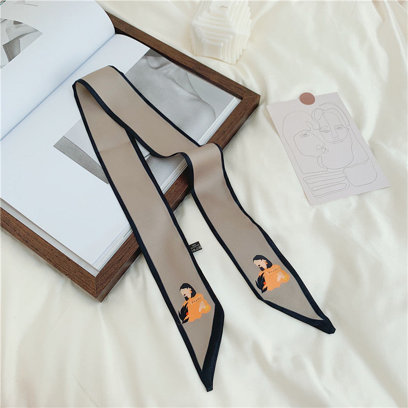 Slender Silk Ccarf Female Headscarf Headband
