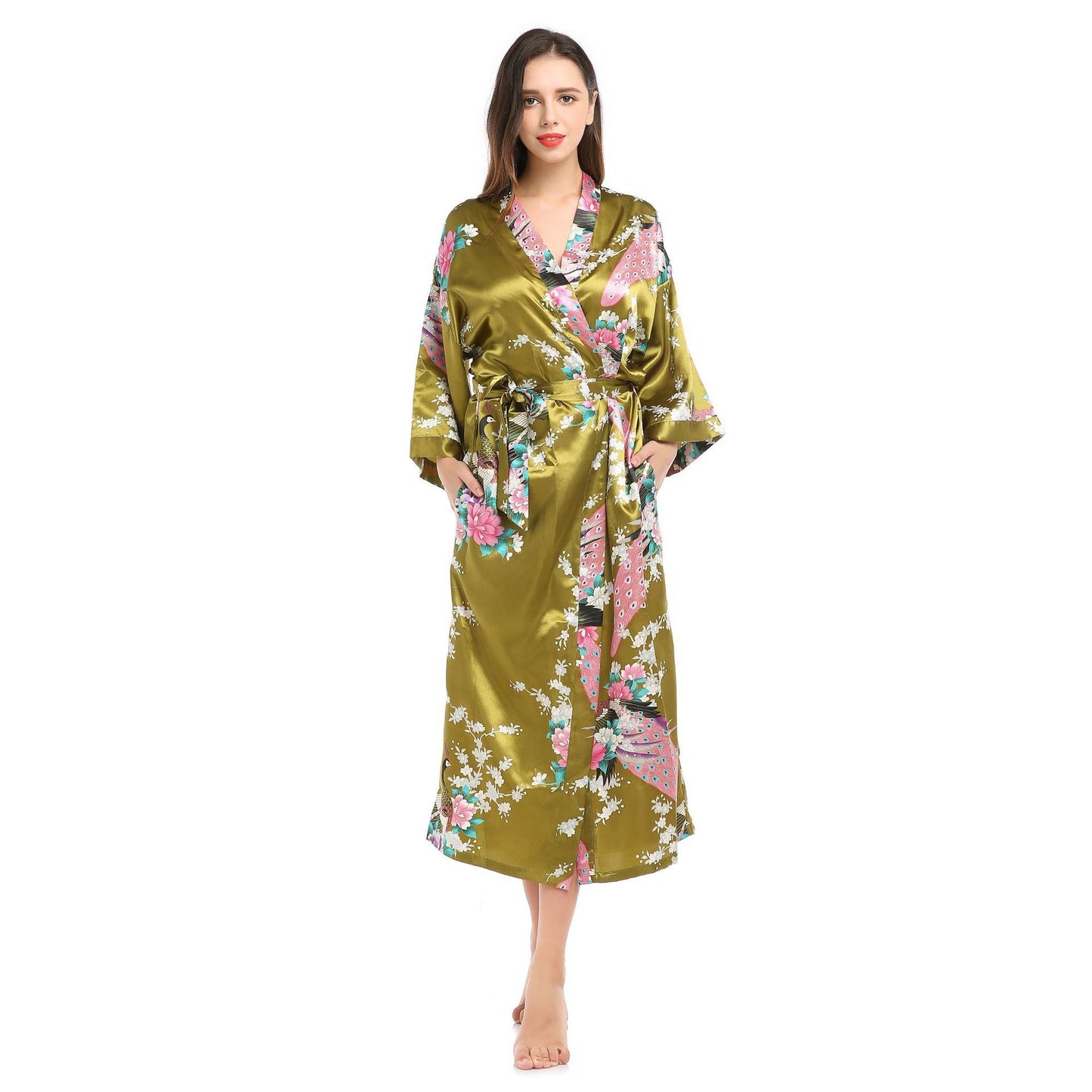 Ladies silk pajamas simulation silk pajamas