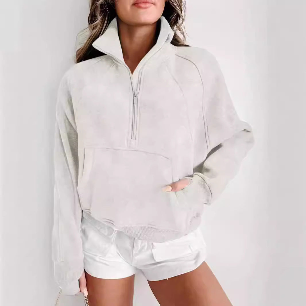 UrbanEase Stand Collar Hoodie