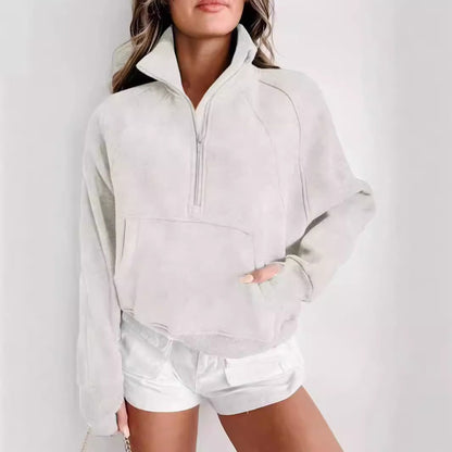 UrbanEase Stand Collar Hoodie
