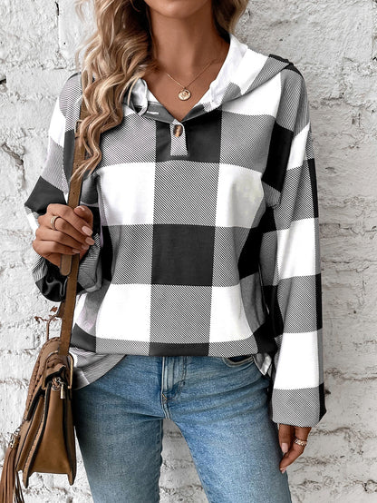 CozyCharm Buttoned Hooded Sweater