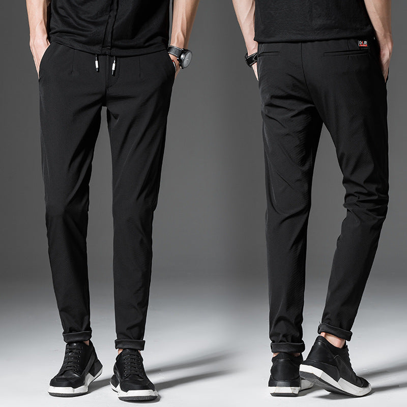 Ice silk thin men's casual pants
