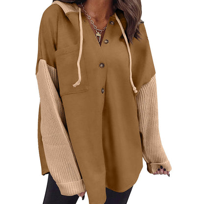 PatchMuse Knit Hoodie Jacket