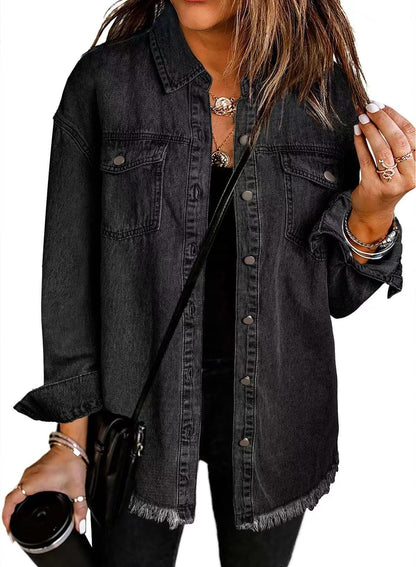 EuroEase Washed Denim Shacket
