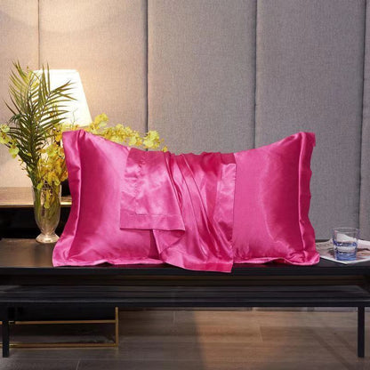 Single Double Household Simple Ice Silk Pillowcase