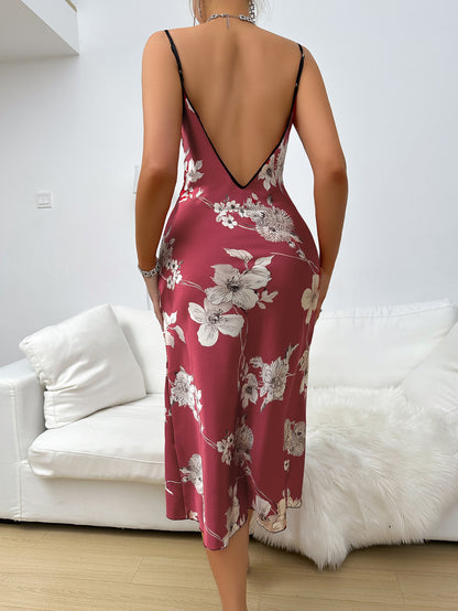 Women's Pajamas Ice Silk Sleeveless Slip Nightdress