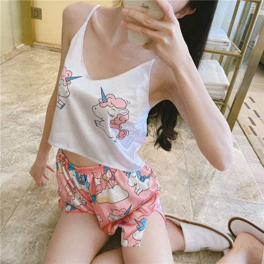 Imitation ice silk pajamas