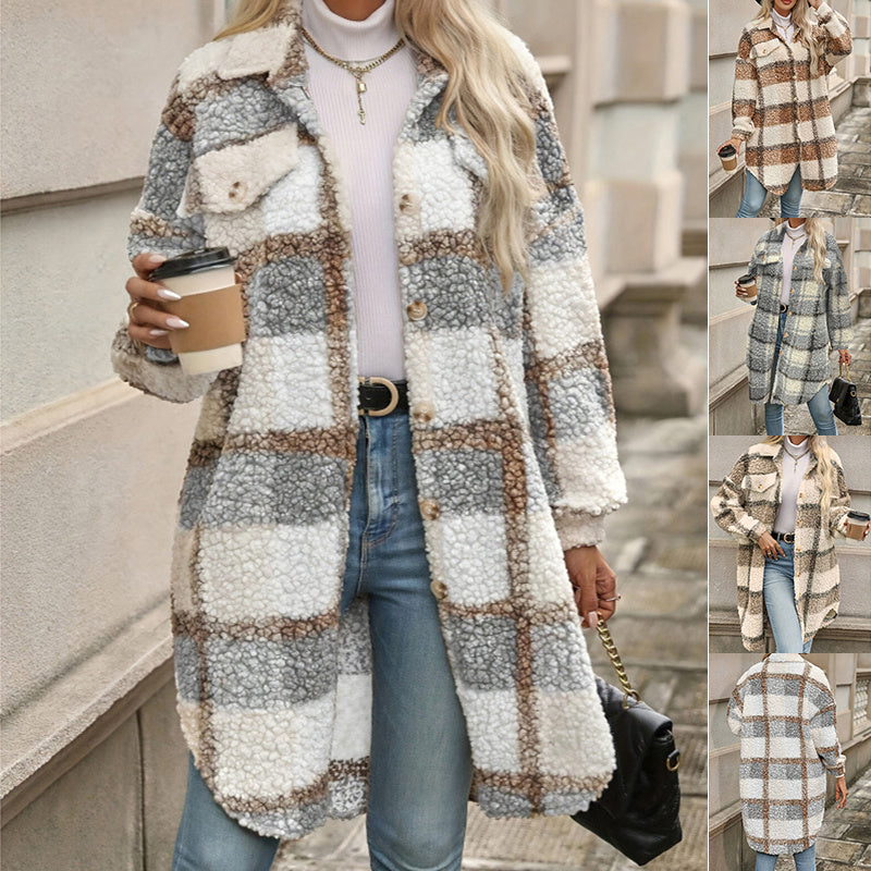 ModaBlock Plaid Padded Jacket