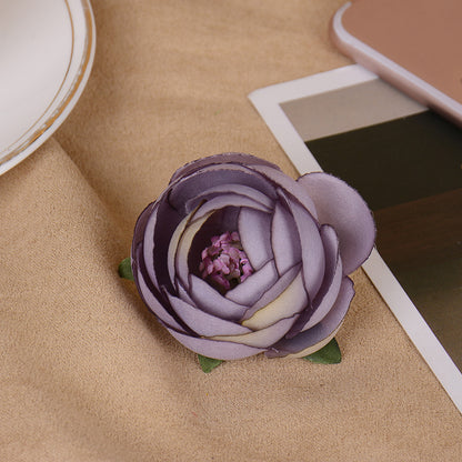 Artificial flower silk cloth flower head