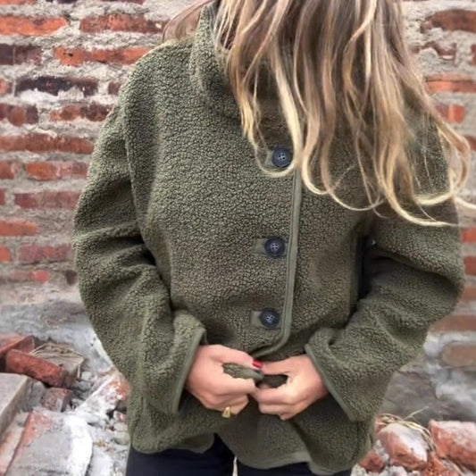 FrostLuxe Furry Lapel Coat