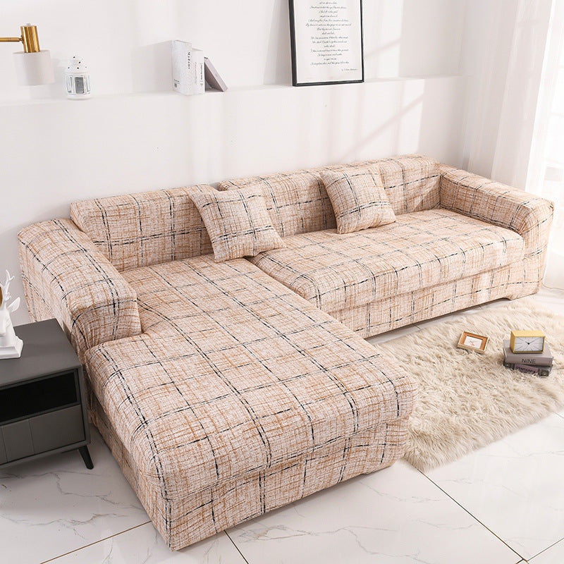 Printed all-inclusive milk silk sofa cover