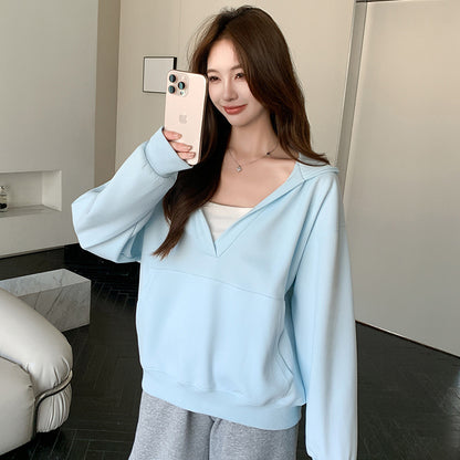 VeraEase™ V-Neck Hoodie Coat