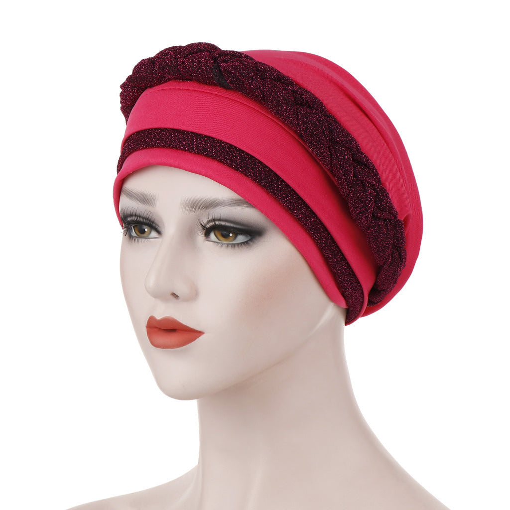 Milk silk can hide hair turban hat
