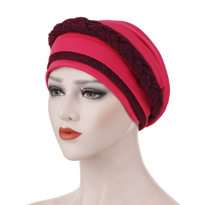 Milk silk can hide hair turban hat