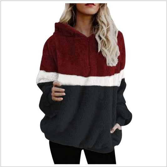 TriTone Hooded Pocket Coat