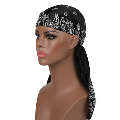 Amoeba simulation silk long tail pirate hat