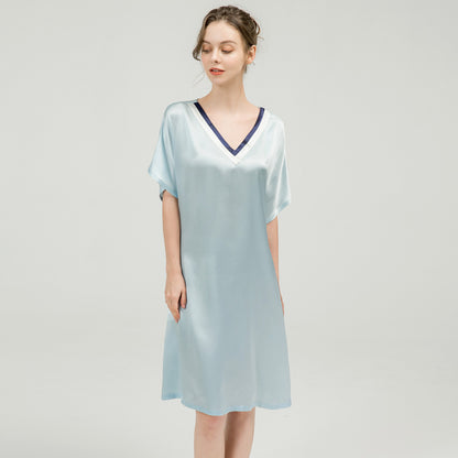 Spring and Autumn Silk Pajamas