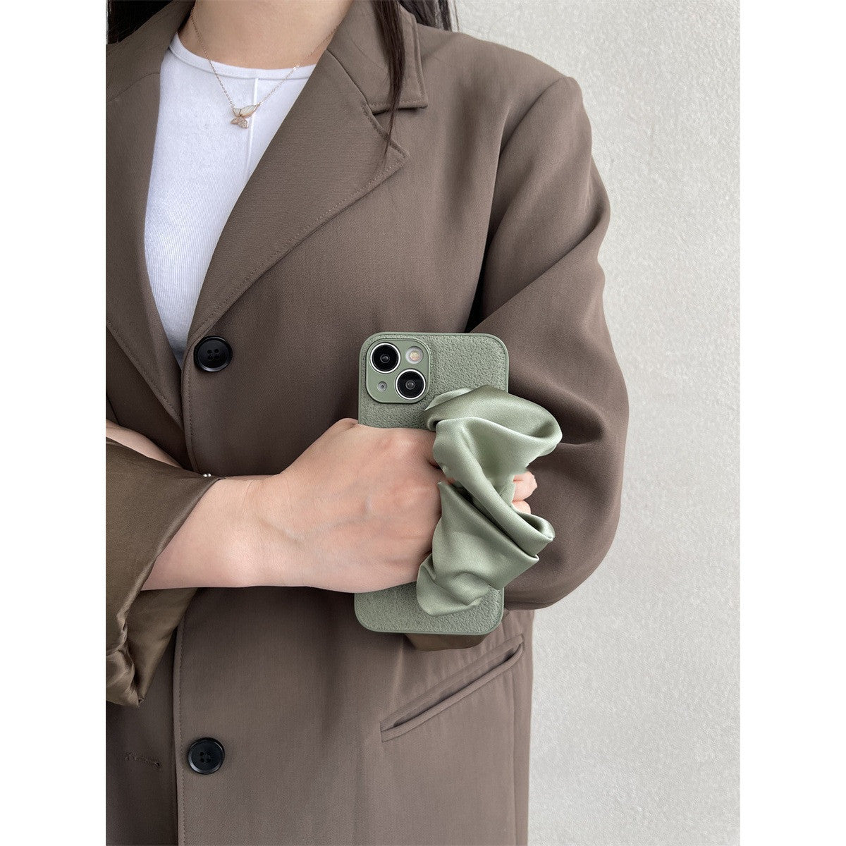 New Personality Silk Cloth Phone Case