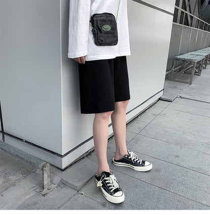 Men's Plus Size Summer Casual Loose Ice Silk Shorts