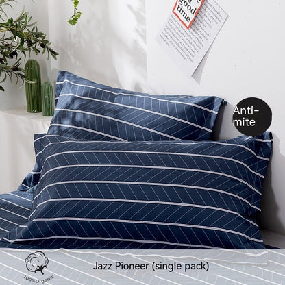 Fashion Simple Printed Cotton Pillowcase