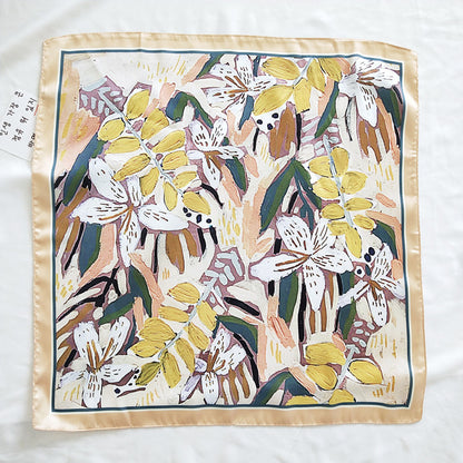 Vintage small silk scarf