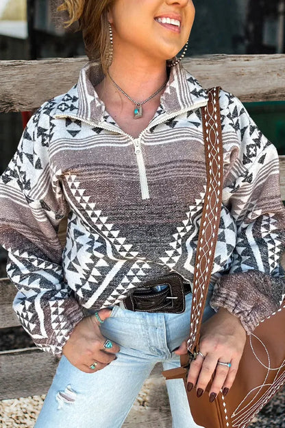 RetroWeave™ Zipper Pullover